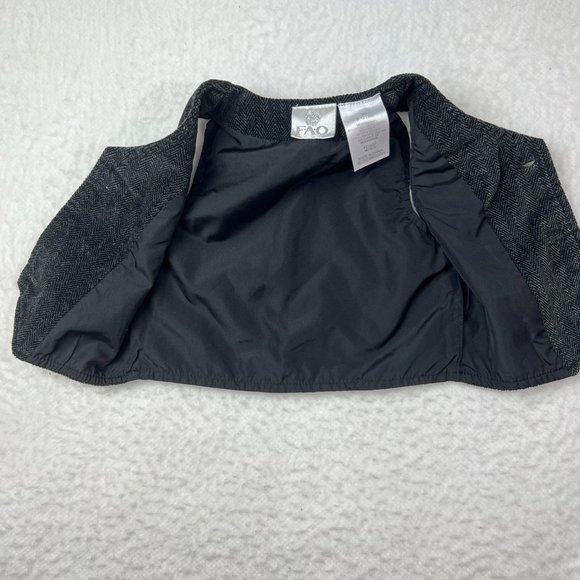 FAO Baby Vest 3M. 8-12lbs. Gray Grey Front Buttons Soft Velvet-Like Feel Hankie - Picture 4 of 4